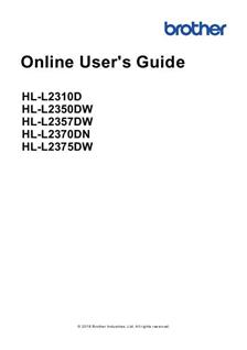 Brother HL L2370 manual. Camera Instructions.